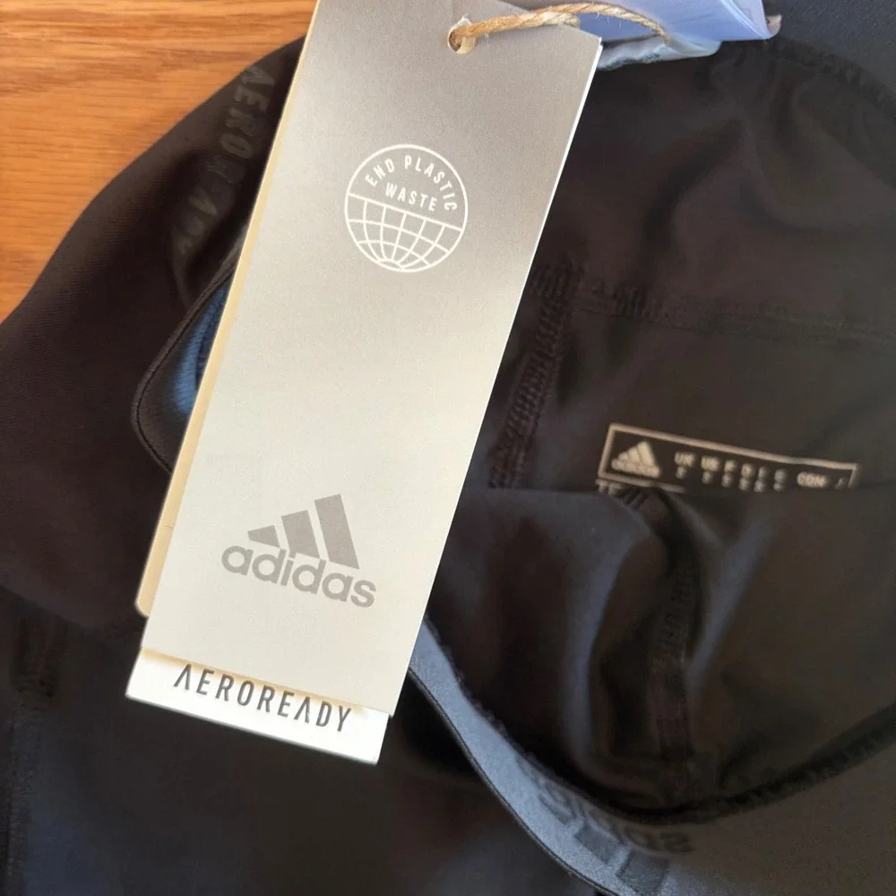 NWT Adidas Men's Techfit Long Tight Black Aeroready Leggings Small Running Gym